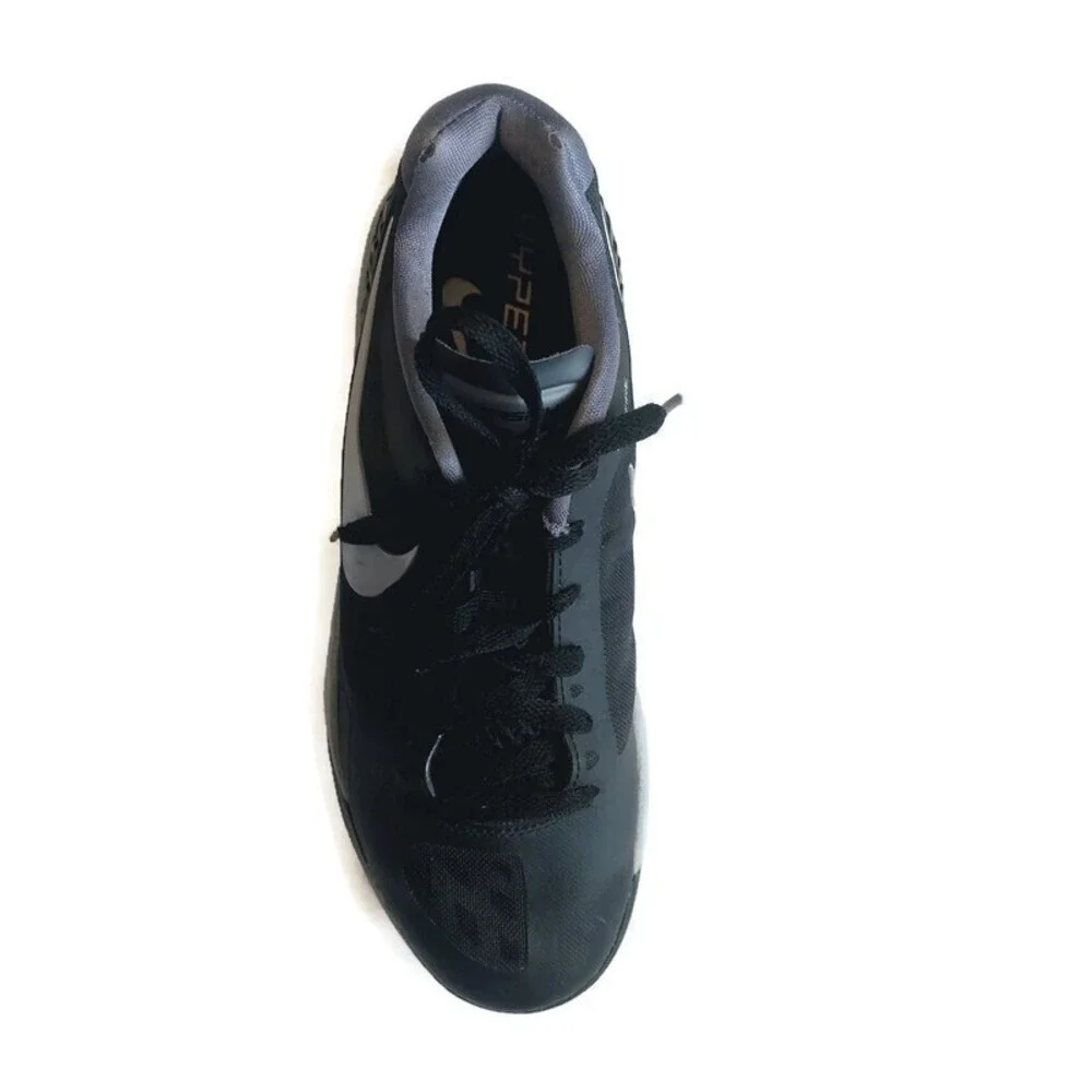 Nike Womens Size 9 Zoom Volley Hyperspike Volleyball Shoes Black Metallic Silver
